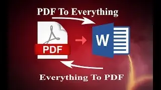 Convert PDF To Everything | *Excel, Docx, PPTX*
