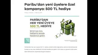 Paribu Borsası ile Anında 500TL Kazan!