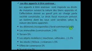 Comptabilité des sociétés partie 9 