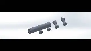 Trapezoidal Roller Conveyor with 15° Angle Motion Analysis in Solidworks