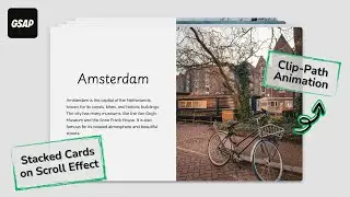 GSAP Scroll Animation: Stacked Cards with Clip-Path | ScrollTrigger & ScrollSmoother 