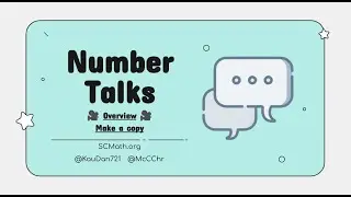 5-Day Number Talks Protocol