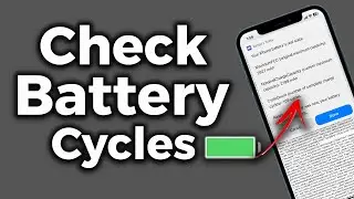 How to Check Real Battery  Cycle Count  on Any  iphone | Apple info