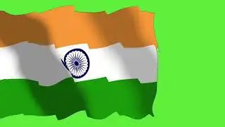 2D Cartoon India Flag Wave Animation Loop 3 - FREE HD STOCK FOOTAGE