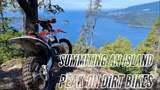 Summiting An Island Peak On Dirt Bikes