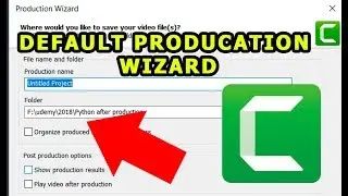 How to Change Production Wizard Default Output Folder Setting Camtasia
