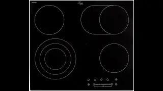 Встраиваемая электрическая поверхность с зонами расширения и слайдер управлением Luxor RH 677 BSA