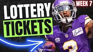 🚨 Week 7 LOTTERY TICKET Plays You Can’t Miss! 2025 Fantasy Football🚨
