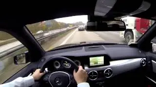 Mercedes-Benz GLK 350 CDI German Autobahn / GoPro Hero 3