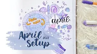 PLAN WITH ME | April 2022 Bullet Journal Setup Candy Theme
