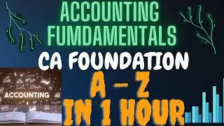 Accounting Basics in One Hour | A Course Inspired By CA Anshul Agrawal | CA lecture Pakistan