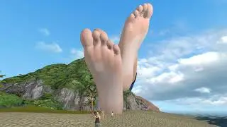 sfm giantess, two giantess girls on beach - reupload ( NOT MINE !!!! )