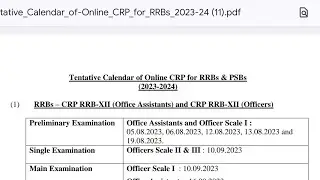 🔥🔥IBPS Calendar 2024-25 pdf I Changes 🔥🔥