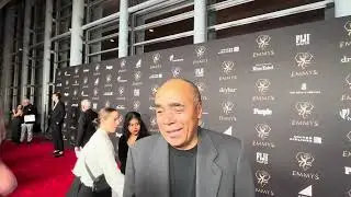 Tom Wright ('Daisy Jones and the Six') exclusive Emmys 2023 nominees reception red carpet interview