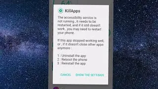 Accessibility solution in Android (The accessibility service is not running...)
