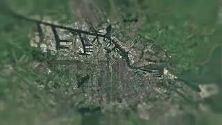 Blender GIS example Amsterdam, OpenStreetMap