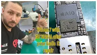 ADVANCED REPAIRS - iPHONE 7 WITH NO SIGNAL AND NO IMEI AFTER PRIOR AUDIO IC REPAIR - TROUBLESHOOTING