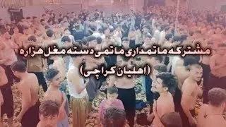 مشترکہ ماتمداری ماتمی دستہ مغل ھزارہ (اہلیان کراچی)