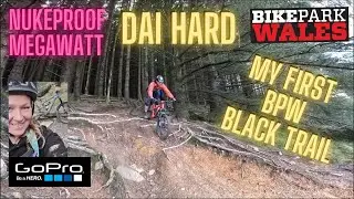 BIKEPARK WALES BLACK BEGINNER☢🔋⚡ DAI HARD My first BPW Black trail on Nukeproof Megawatt