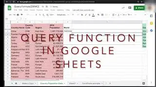 Google Sheets Query formula (See the Description For More)