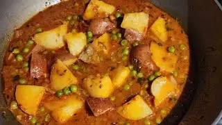 Peas and Potatoes Vegetable Curry