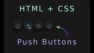 HTML CSS - Create a push hover effect on custom buttons