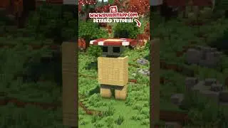 Minecraft: 🍄Lil' Mushy Man Build #minecraft #minecarfttutorial #minecraftbuilding #minecraftshorts