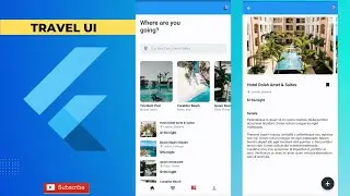Flutter Travel UI Tutorial | App from Scratch | Flutter Traveling App UI Design | Speed Code