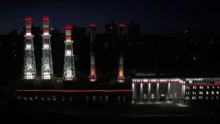 Архитектурное освещение  “Центральной котельной “ Лукойл Ростовэнерго