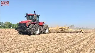 45ft Humdinger CHAIN DISC HARROW & Case IH 420 STEIGER Tractor