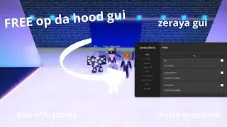 The BEST da hood gui  FREE script 2025, zeraya gui, solara supported, da hood 2025