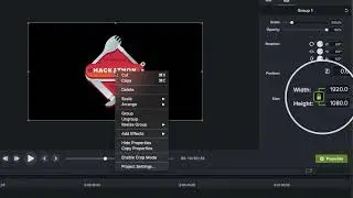 Camtasia 2020 - Group Size Adjustment