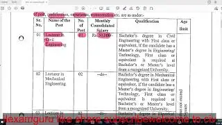 DNH RECRUITMENT LECTURER CIVIL,ELE,MECH,EC,IT PHYSICS