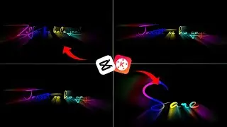 Capcut Colourful Text Lyrics Video Editing | Trending Lyrics Video Editing In capcut Video Editor