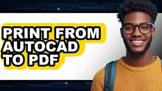 How to Print from Autocad to Pdf (only Way)