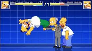 MUGEN Fight | Drunk Homer Simspon VS Drunk Homer Simpson