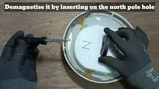 Magnetize your screwdriver in a simple way.@MakCyberTutorialChannel