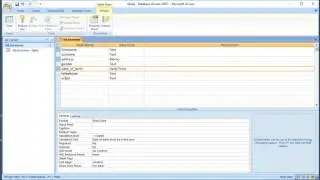 Microsoft Access - Creating Tables and Fields