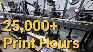 3D Printer Maintenance After 25,000 hours on an Ender 3 v2 Print Farm. Not as bad as you think!!