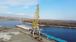 Видеосъемка квадрокоптером в карьере. п.Верхнепотапов - п.Усть Донецкий. 27/03/21