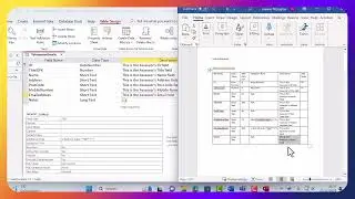 Creating the database - the tables and the relationships