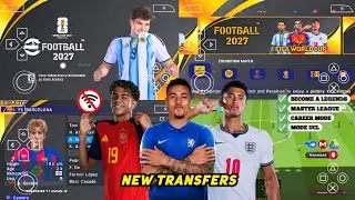 eFootball PES 2026 PPSSPP Android Offline Full Update UCL & League Kits 26/27 Season 4K Graphics