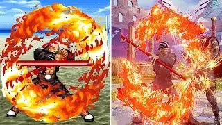 Evolution of Billy Kane Chou Kaen Senpuu Kon / Guren Sakkon Move In  [1992 - 2022]