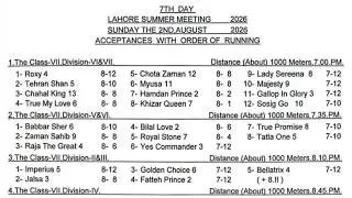 LRC Live - 7th Day Lahore Summer Meeting 2026 | 02 Aug, 2026 