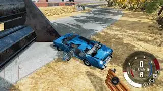 Краш тест ваз 2106 в BeamNG.drive(2-я часть)-как сделать кабриолет из шестерки. Сминаем шестерку.