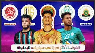 الفرق الاكثر تحقيقا للفوز و الاقل خسارة في الدوري المغربي 2024