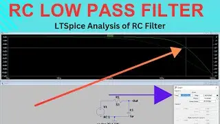 RC Low Pass Filter in LTSpice || Analysis of Low Pass Filter 💻