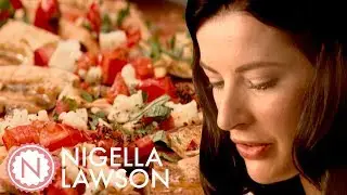 Nigella's Flat Bread Halloumi Pizza | Forever Summer With Nigella