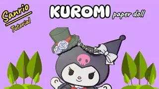 [Paperdiy] DIY Sanrio Kuromi Paper Doll ⁉️ LET'S GO DANCE WITH KUROMI ‼️| Paper Play
