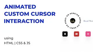 Custom Animated Cursor Using CircleType.js | HTML, CSS & JavaScript